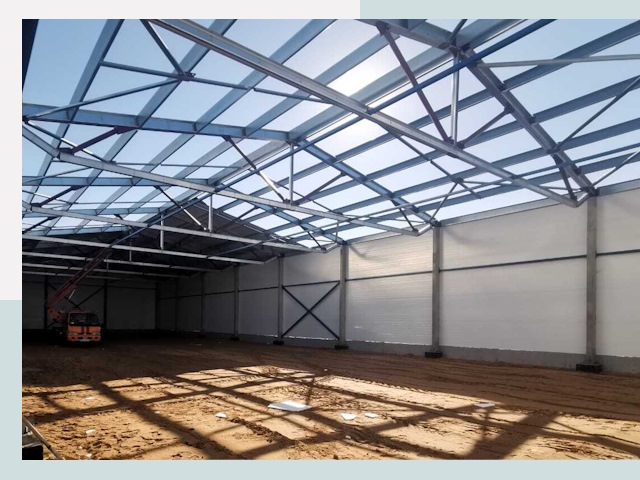 Строительство сенохранилищ в Сосновоборске