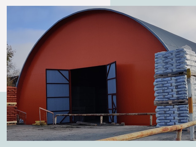 Полукруглые ангары по цене от 621 руб. в Сосновоборск