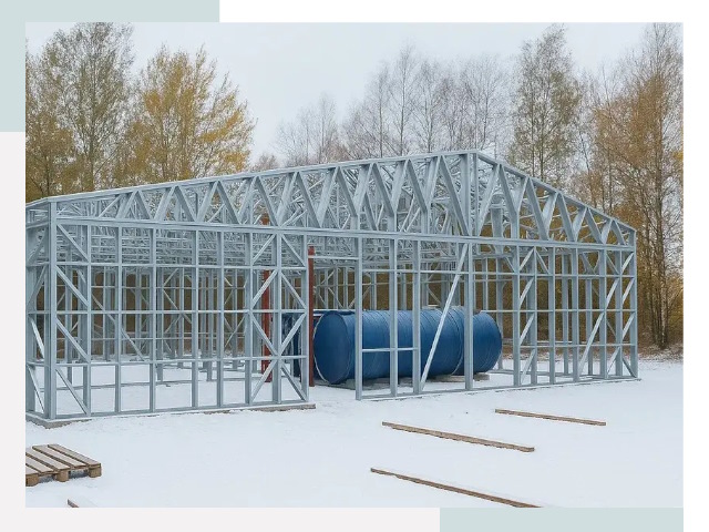 Металлические ангары в Сосновоборске