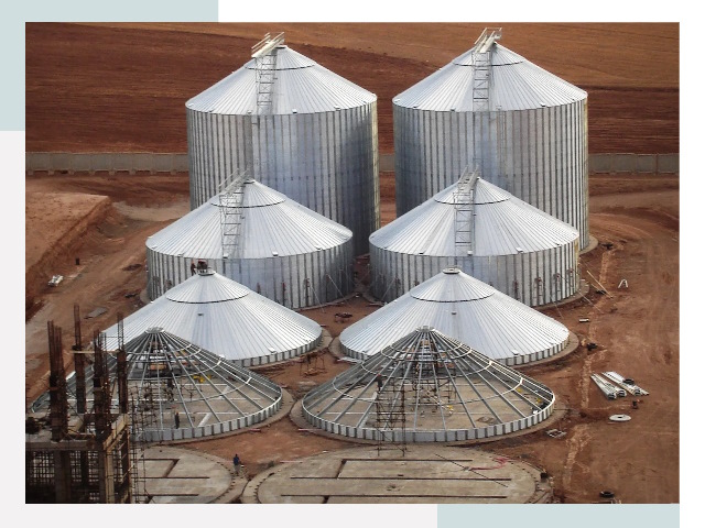 Строительство зерновых силосов в Сосновоборске