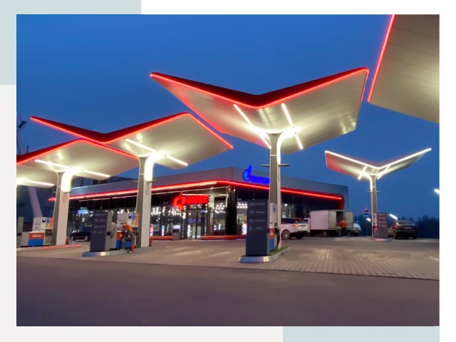 Навесы для АЗС в Сосновоборске